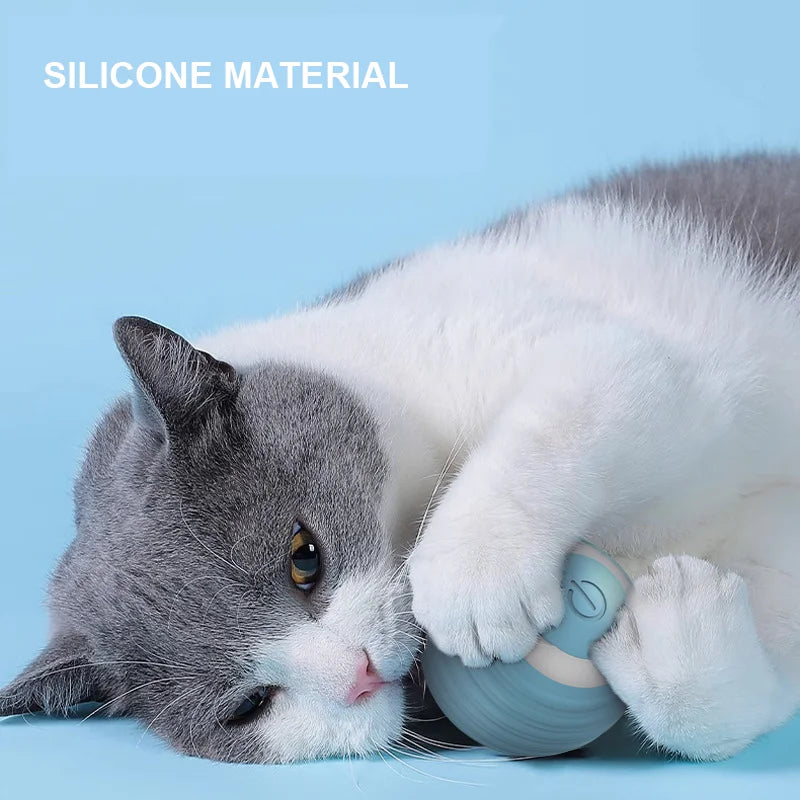 Balle Interactive Automatique pour Chat — Jouet Intelligent Rechargeable
